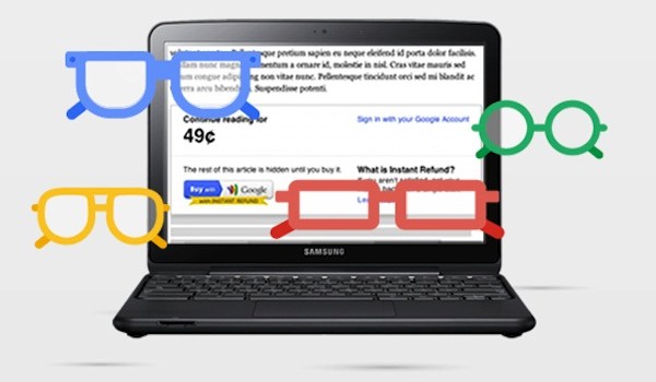 Google Wallet for web conten