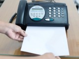 Foto che mostra un fax