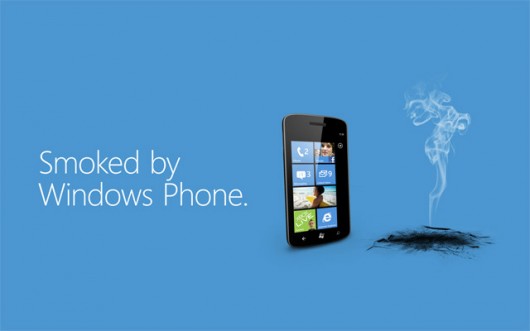 smoked by windows phone 7