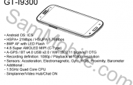 Samsung Galaxy S III: la prima immagine dal manuale