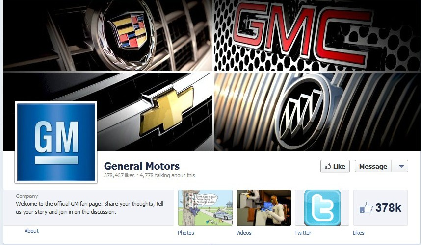 GM Facebook page
