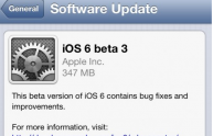Apple rilascia iOS 6 beta 3, pronta al download