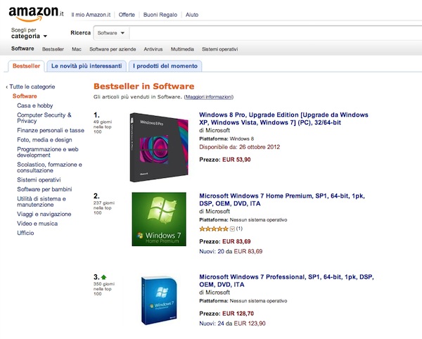 Windows 8 Amazon