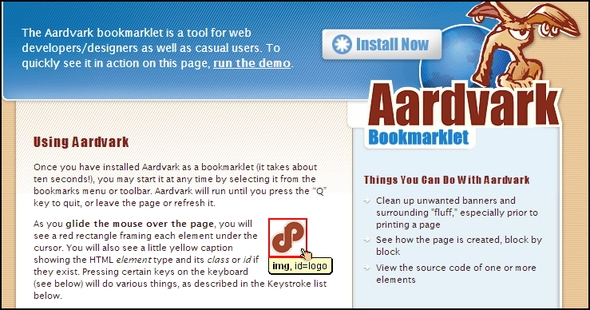 Aardvark-webpage