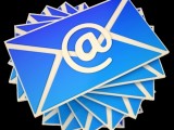 Buste da lettera con chiocciola delle email