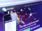 Foto che mostra la home page di WeChat