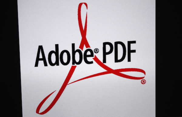 Foto che mostra il logo Adobe PDF