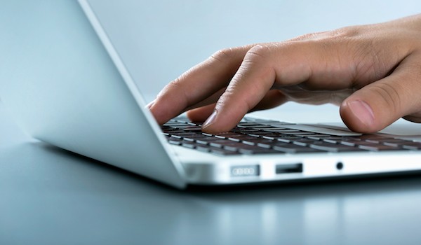 Foto di un notebook