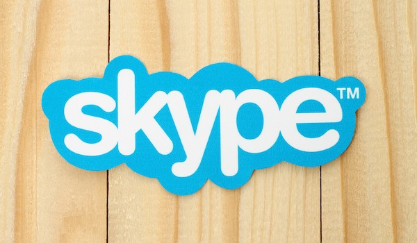 Foto che mostra il logo di Skype