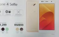 ASUS Zenfone 4 Selfie Lite, in arrivo nuovo smartphone Android a 210 dollari